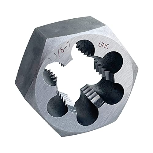 1-1/8"-7 UNC Hex Die Rethreading Die Thread Die Carton Steel Right Hand