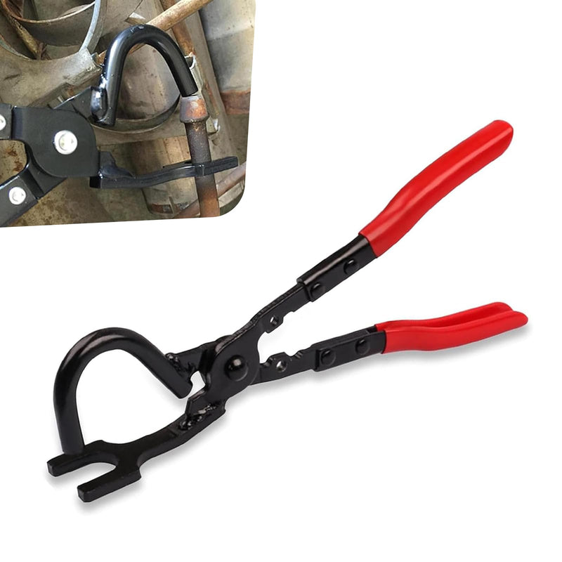 Exhaust Hanger Tool, Wear-resistant High-hardness Metal Bracket Removal Pliers, Rubber Hanger Support Removal Tool, Universal for Most Cars Trucks Suvs (Red)