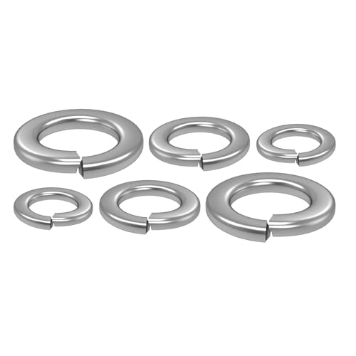 QISHENG 25 PCS 5/8" Stainless Steel SAE Spring Lock Washers,Stainless Steel 18-8 A2(304) washers,Home Washer 5/8" Colorless