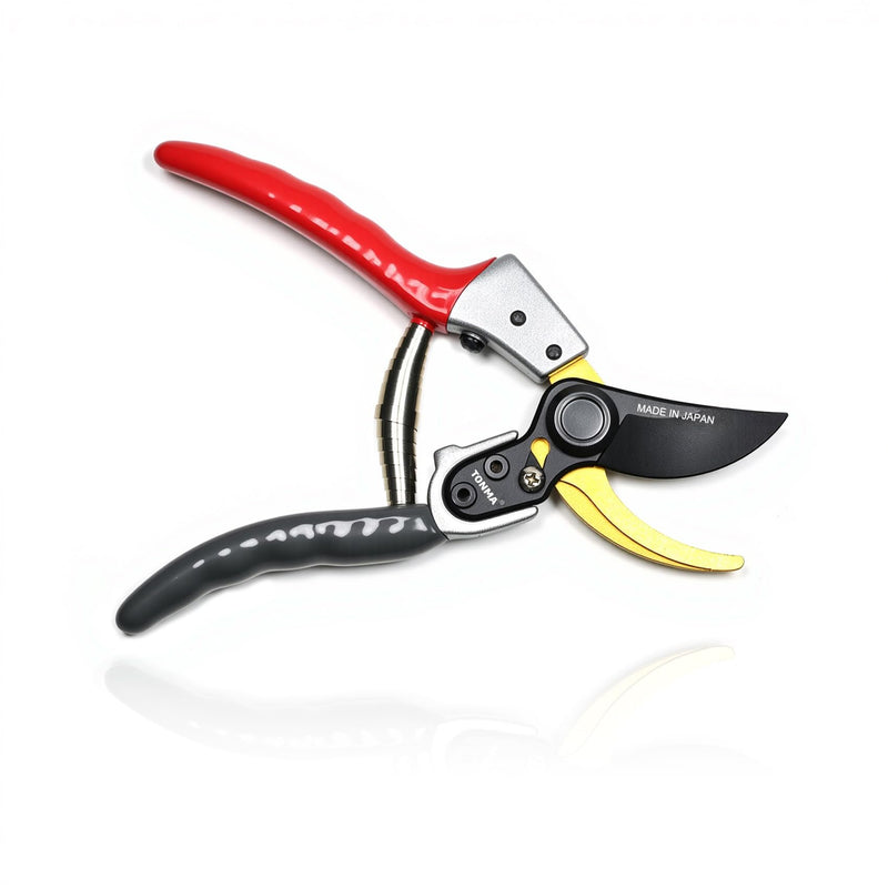 TONMA Bypass Pruning Shears [Made in Japan] 8 Inch Heavy Duty Garden Shears for Gardening, Professional Hand Pruners Garden Clippers with Japanese SK4 Steel Blades, Ergonomic Non-Slip Grip Bypass Pruning Shears Heavy Duty
