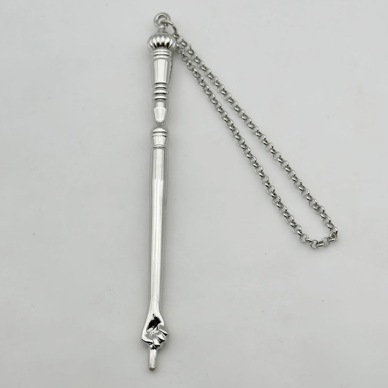 Teaching Instruction Tools - 13cm Silver Onion Head,Torah Pointer (Yad), Reading Stick, a Tool Used in Jewish Rituals for Reading The Torah (The Jewish Law Book). Silver3