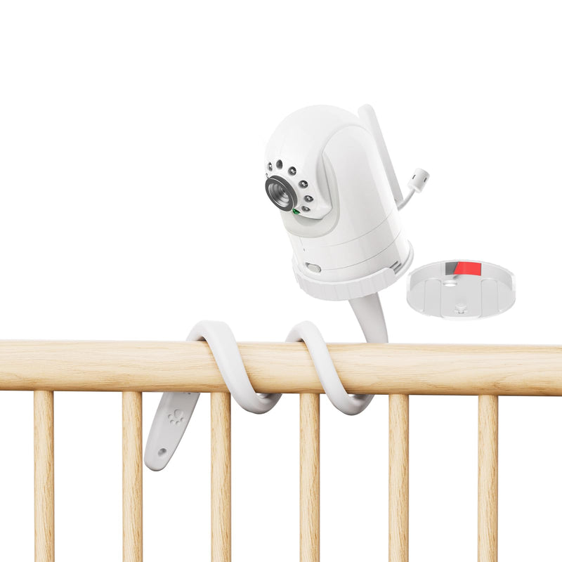 17" Flexible Mount Crib Mount for Infant Optics DXR-8 & DXR-8 PRO - Secure Crib Moun Baby Monitor Camera Holder, Crib 360° Adjustable No-Drill Camera Holder