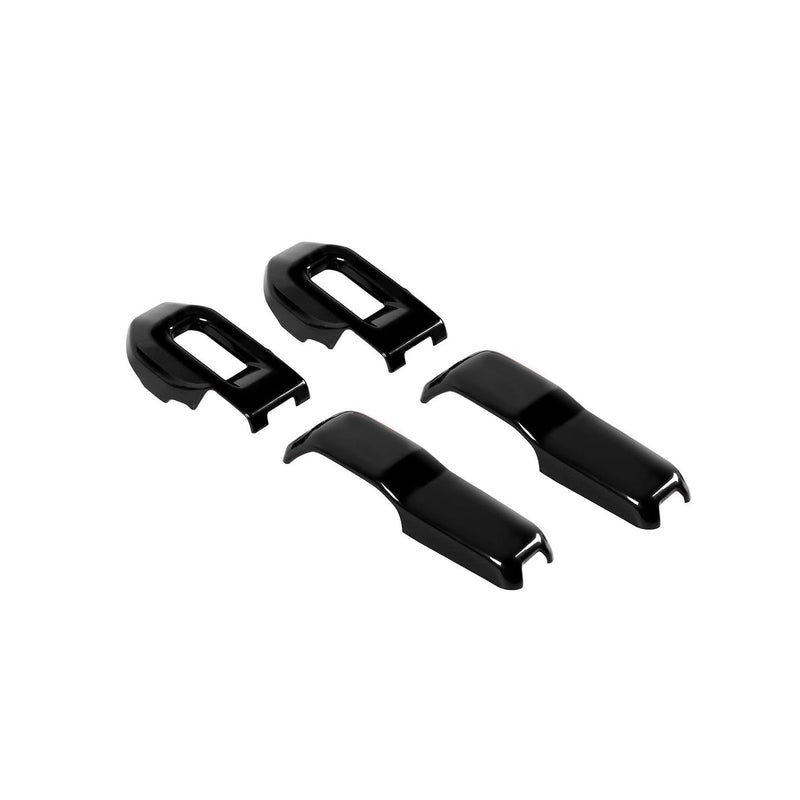 for Jeep JL Hood Decal Latch Trim Cover Fit for Jeep Wrangler JL JLU 2018-Present for Gladiator JT 2020-Present Black Exterior Accessories 4pcs