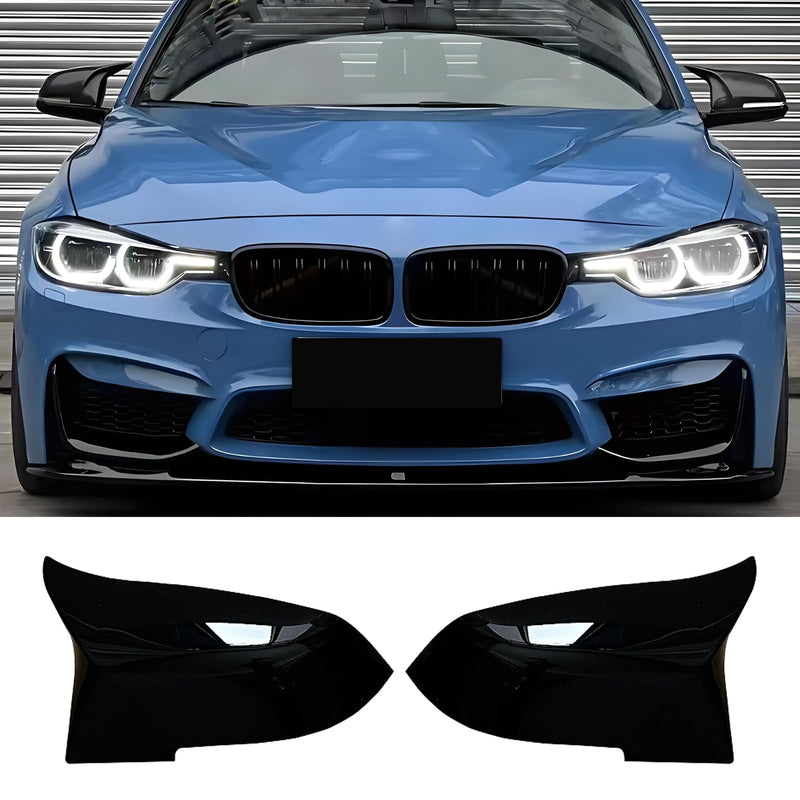 Mirror Caps Gloss Black Compatible with 1er F20 F21 2er F22 F23 3er F30 F31 F34 4er F32 F33 F36 X1 E84 M2 F87 Models Rearview Side Wing Mirror Cover Caps For F20 F21 F30 F31 F32 F33 F34 F36 F87