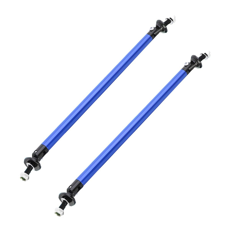 2PCS 8"-11" Adjustable Splitter Strut Rods, Automotive Front Bumper Lip Support Bars, Universal Car Bumper Splitter Diffuser Strut Rods, Compatible with Most Vehicles (Blue) Blue