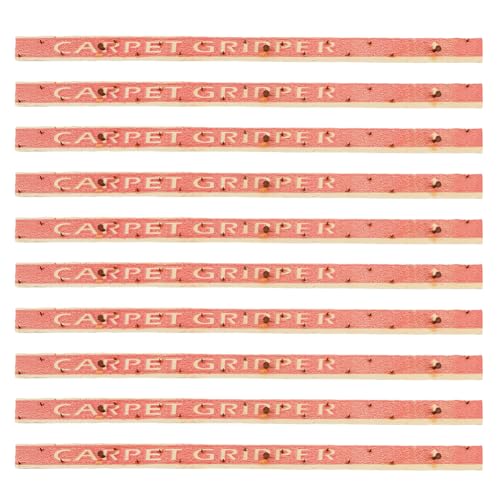 SUPERFINDINGS 10PCS Carpet Tack Strips with Nails Plywood Nailing Strip for Carpet Tufting Tack Strips with Nails for Subfloor Stairs Rug 15.7"