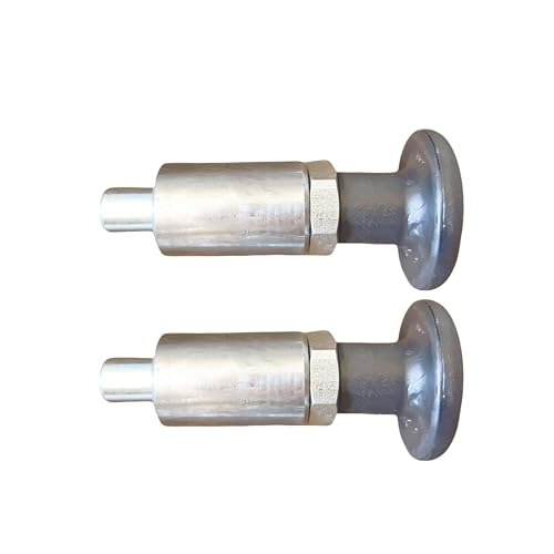 Handle Spring-Loaded Pull pins, Welded Barrel Pull Rod knobs, Screw Locks, Steel Spring plungers/Dowel pins (2, Dia:1/2in.-Black) 2