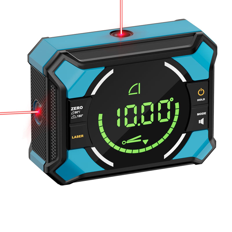 Laser Level with Digital Angle Finder - 3 in 1 Lazer Leveler Tool Digital Angle Gauge Wall Laser Level for Hanging Frames & Picture, Diy Project