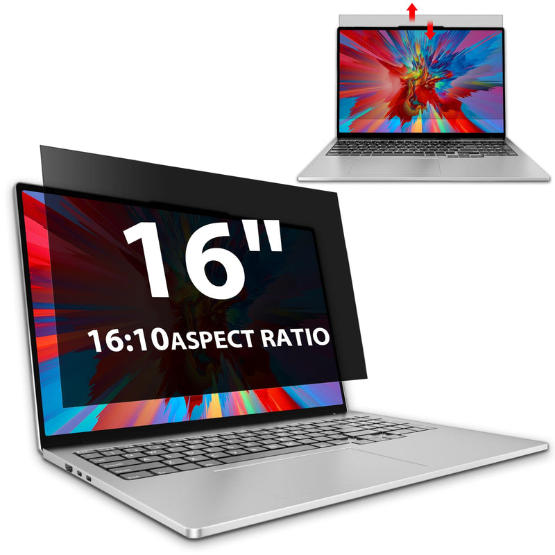 Laptop Privacy Screen 16 Inch, Laptop Screen Privacy Shield 16:10 Aspect Ratio Anti-Glare Blue Light Computer Monitor Protector,