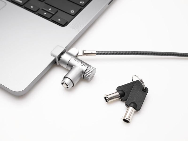 MacBook Pro Security Lock Key Type, 6ft Steel Cable, Vent-Insert Design for 14/16 inch Models, Space Gray