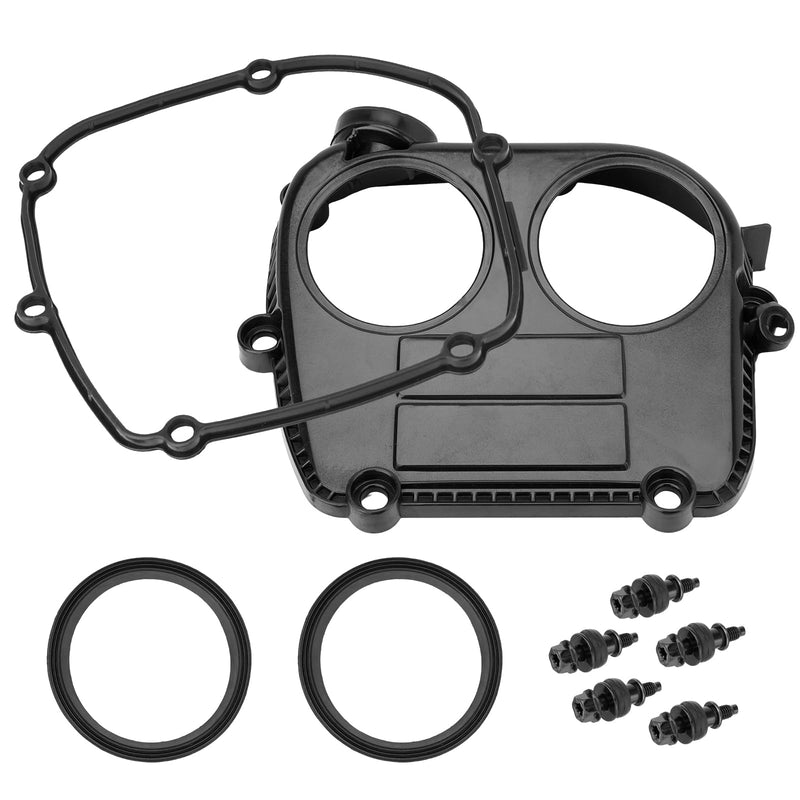Engine Timing Cover & Gasket Set 06K103269F 06K103483 Compatible with VW Tiguan Jetta GTI Arteon 1.8T 2.0T, Audi A3 A4 A4 ALLROAD A5 A6 Q3 Q5 Q7 TT, Replace 06K-103-269-F, 06K103269D, 06L103269E