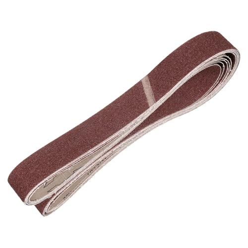 HARFINGTON 1-1/2 x 60 Inch Sanding Belts, 6 Pcs 36 Grit Aluminum Oxide Abrasive Belt Sander File Belt for Woodworking, Metal Polishing, Knife Sharpener 1-1/2 x 60 Inch(36 Grit)