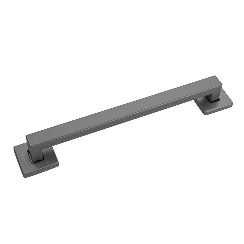 Joyrain ADA Square Grab Bar 16/24/32 Inch - 500lb Capacity Safety Rail for Elderly, Non-Slip Bathroom Handle (Gun Metal, 16 inch) Gun Metal