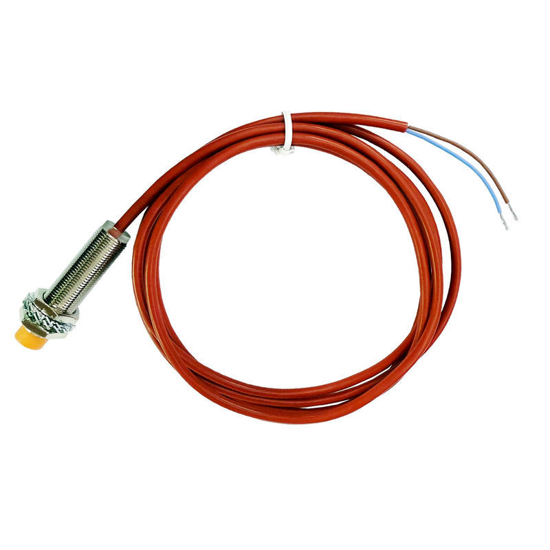 Waterproof M12 Inductive Proximity Sensor 200°C High Temperature Resistant Switch detetionMetal Induction 4mm 24V DC, Normally Open (NO, M12) NO
