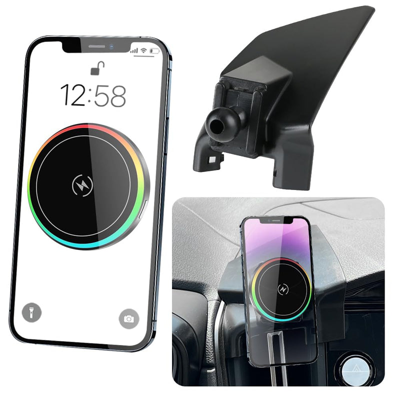 Car Magnetic Phone Mount for Subaru WRX 2022 2023 2024 2025 and Subaru Crosstrek 2024 2025 2026 and Impreza 2024-2026 Auto Accessories Best Cellphone Holder Fast 15W Wireless Charging Charger