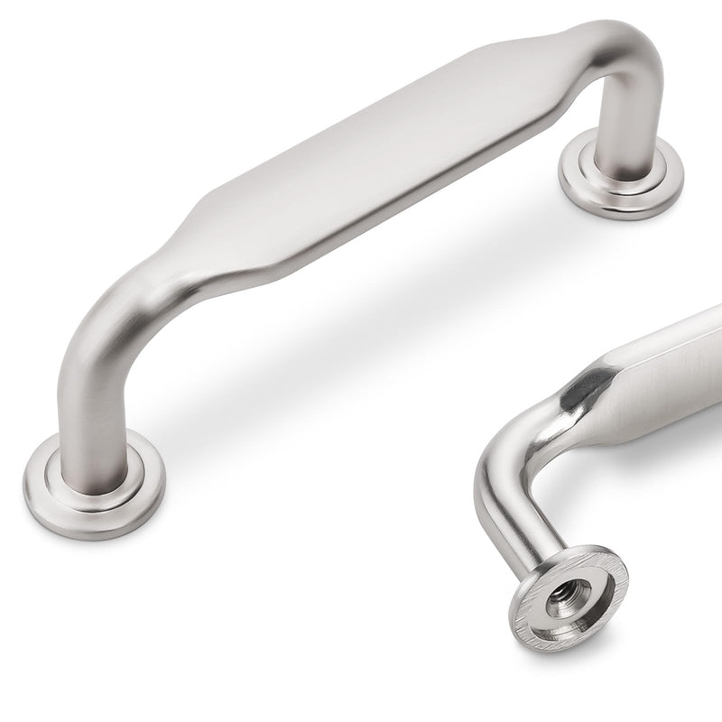 10 Pack Brushed Nickel Cabinet Pulls 3 Inch(76mm) Kitchen Cabinet Handles Cabinet Hardware for Drawer Pulls 3" Hole Center(76mm) 10
