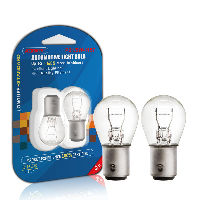 1157 P21/5w Bay15d 12v 21/5w Light Bulbs,Backup Reverse Signal Blinker Tail Parking Brake Lights,2700K Taillight Turn Signal Light,2 Pack