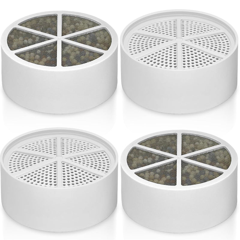 Bath Filter Compatible with SHLLKTTRY&JUSTOWE&NIROKET&CUOLL&Fitespot Bath Ball Replacement Cartridge,for Hard Water - Filters Chlorine -4 Pack