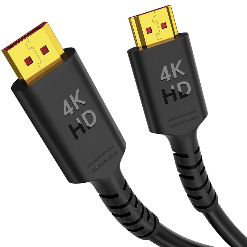 4K DisplayPort to HDMI Cable 30FT, 4K@60Hz, CL3 Uni-Directional DP to HDMI Cord Compatible for Dell, HP, Samsung and More