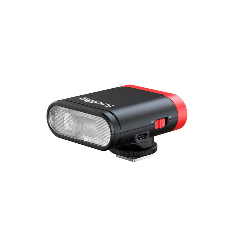 SmallRig RS20 Mini Camera Flash for Canon for Sony for Nikon, GN12 Flash | 2000mAh, OLED Screen, 8 Levels 500 Full-Power Flashes/1.8s Recycle/6500K, A/M Mode 1/1-1/128 - 5374 Red