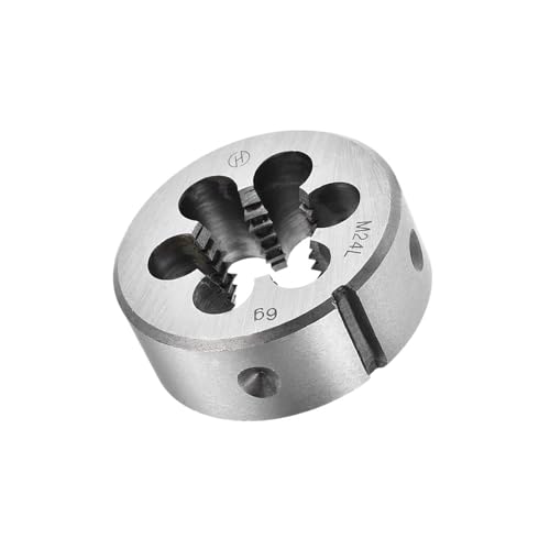 Unifizz M24 Metric Round Die Machine Thread Left Hand Threading Die Alloy Tool Steel Screw Thread Cutting Die M24 X 3