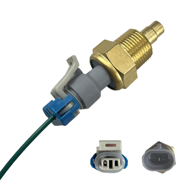 Engine Coolant Temperature Sender with Connector Plug Pigtail Wire Harness Compatible with Blazer Camaro Caprice Corvette Express C1500 Impala S10 Tahoe Jimmy Savana Yukon Regal 25037332