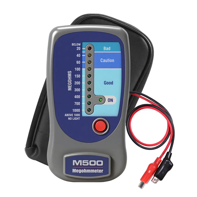 M500 Megohmmeter, Compatible with Supco M500 Megohmmeter, 500 Volts Megohmmeter, M500 Megger Tester Measures Up to 1000 Megohms, Ideal for HVAC Compressor Tester and Home Improvement Use