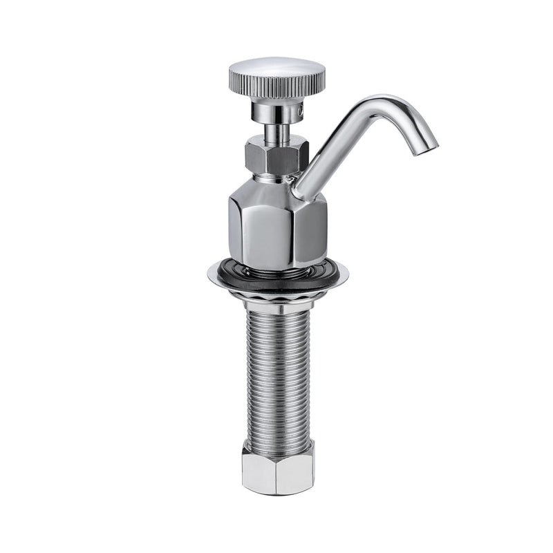 Commercial Dipper Well Faucet Replacement, Brass Construction, 0.5 GPM Constant Flow, 1/2" NPT Thread, Deck Mount Single Hole Small Faucet, For Coffee Shops, Ice Cream Shop, Wet Bar, RV Sinks