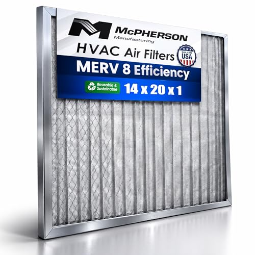 14x20x1 Reusable Air Filter MERV 8 Allergen HVAC 20" x 14" x 1"