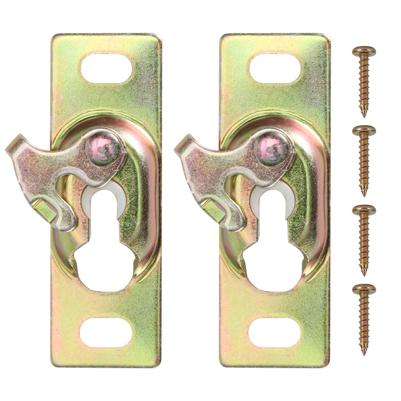 Pocket Door Rollers Connection Plate, Sliding RV Door Hardware,Color Zinc Plating,2 Set (Wheels not Included) 5 Set