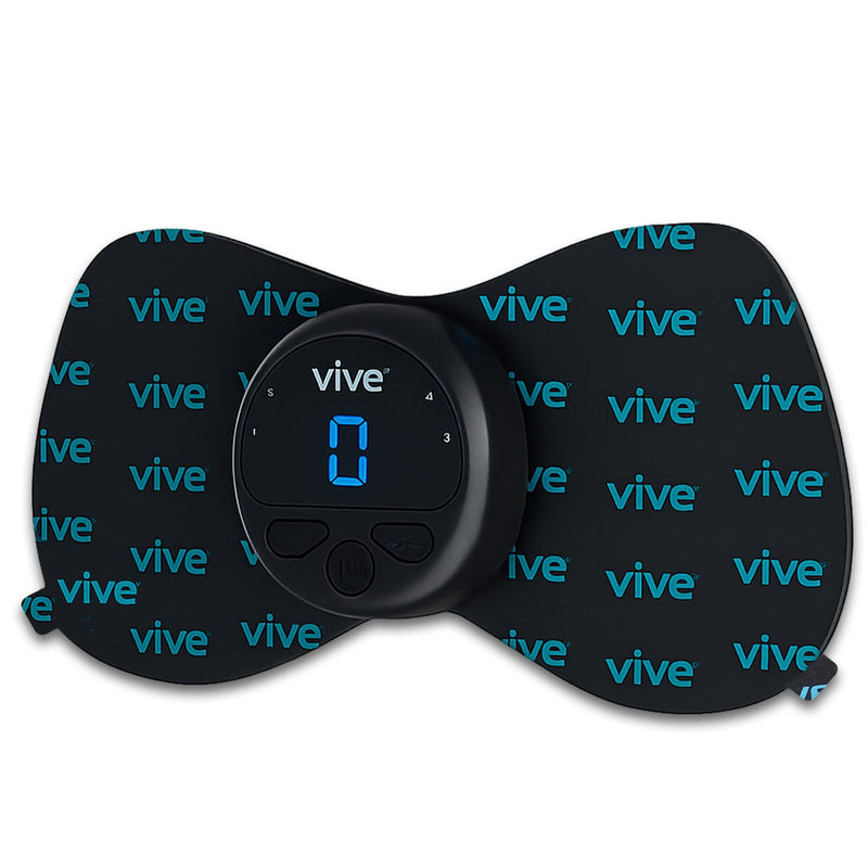 Vive 6 Mode Wireless Tens Unit - Muscle Stimulator for Pain Relief Therapy and Muscle Recovery - Portable, Cordless TENS & EMS Machine with 2 Electrode Pads, LED Display & Adjustable Intensities
