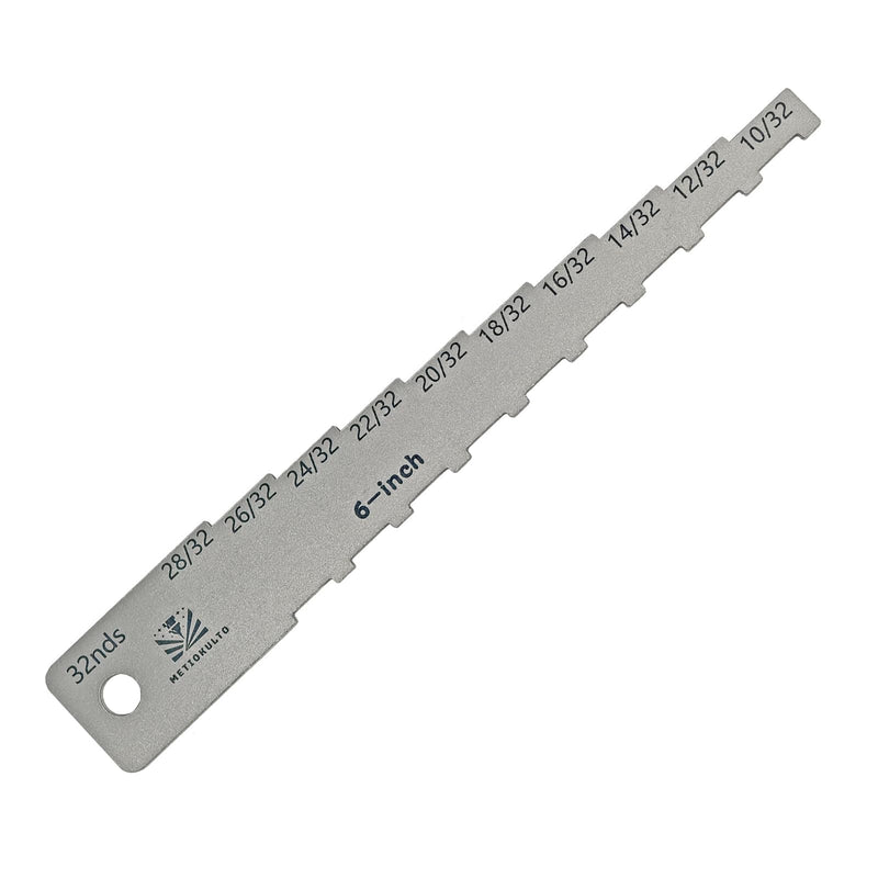 The 6" Brake Pad Measuring Tool,Brake Drum Wear Detection Gauge in 32nds 6"-32nds