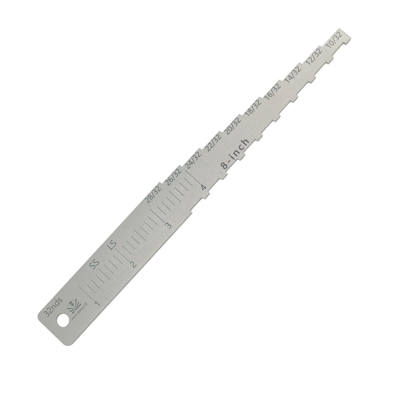 The 8" Brake Pad Measuring Tool,Brake Drum Wear Detection Gauge with Brake Stroke Measurement
