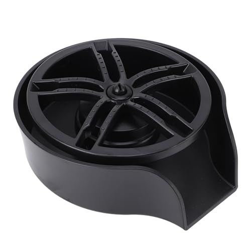 Glass Rinser Stainless Steel Bottle Washer for Kitchen Sink, Black