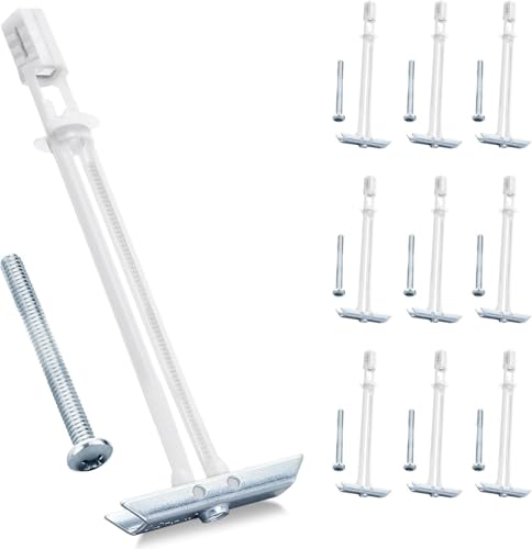10 Pack Heavy Duty Drywall Anchor Bolts with 1/4"-20 1/4"-20：Pack of 10