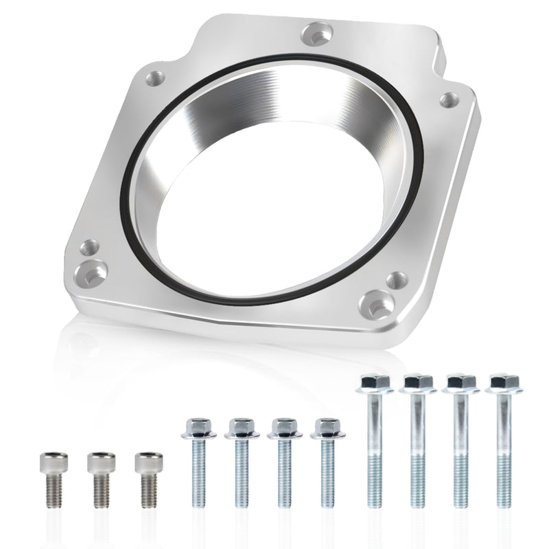 551513 LS Throttle Body Adapter 92mm Compatible with LS1 3 Bolt Intake Manifold to LS3 4 Bolt Throttle Body DBC L33 L59 LM4 LM7 LQ4 LQ9 LR4 LS6 LSX 4.8L 5.3L 5.7L 6.0L Replacement for 551513