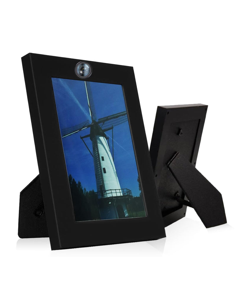 Hidden Camera Photo Frame,1080P Picture Frame Spy Camera Security Nanny Cam with Motion Detection, Indoor Security Video Spy Cam for Home Office-No WiFi Needed No Audio