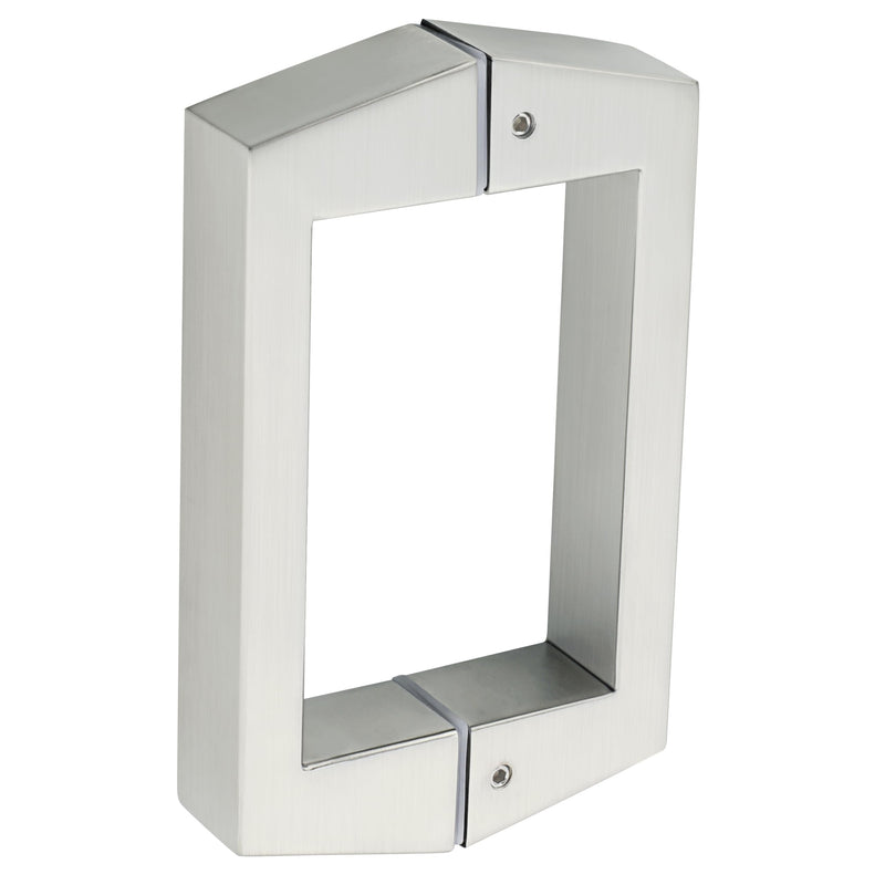 Alise 6" Shower Door Handle,Sliding Door Handles,Push Pull Glass Door Handle, Square Back to Back Shower Doors Handle, SUS304 Stainless Steel Shower Doors Hardware Replacement,Brushed Nickel 6 Inch Brushed Nickel