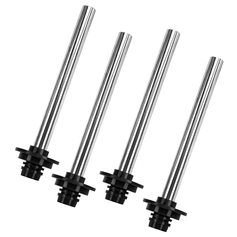 4 Pcs Universa Bar Sink Overflow Pipe, Stainless Steel Bar Sink Drain Overflow Stopper Fittings for Kitchen Commercial 1", 1-1/4", 1-1/2" Drain