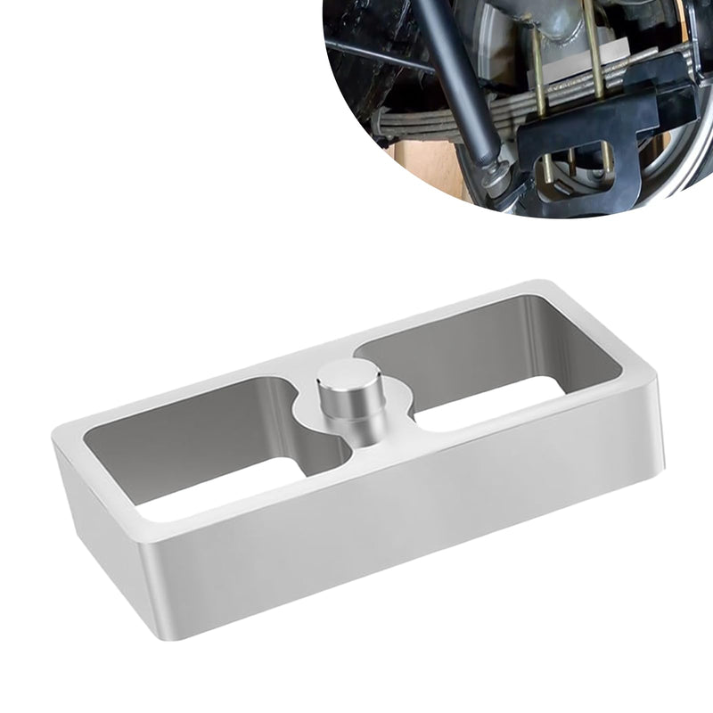 1 PCS Upgrade 1 Inch Universal Leaf Spring Lowering Block Kit Aluminum for Ride Height Adjustment