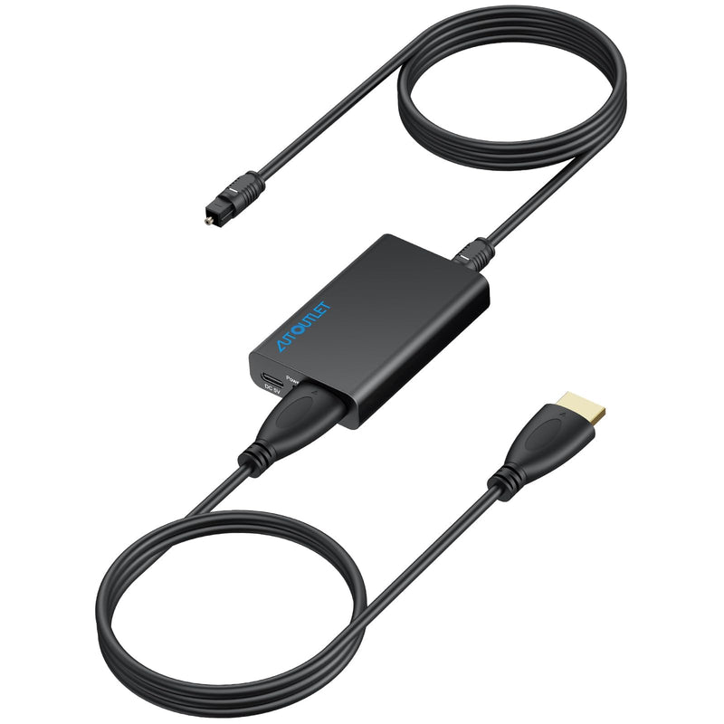  [AUSTRALIA] - AUTOUTLET HDMI eARC to Optical Audio Adapter - eARC/ARC to Optical Converter for TVs, Soundbars, Home Theaters, and Audio Systems, Support 192KHz Sampling Rate, Dolby 5.1 and DTS 5.1(NO CEC) HDMI eARC/ARC to Optical Conventer Not support CEC
