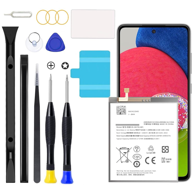Galaxy A52 Battery,2026 New Upgraded Battery for Samsung Galaxy A52 (4G / 5G) SM-A526 SM-A526B/DS SM-A5260&Samsung Galaxy S20 FE SM-G780 & S20 FE 5G SM-G781 with Full Remove Repair Tool Kit