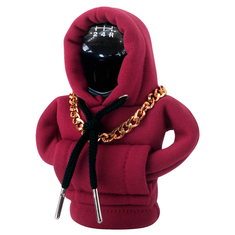 Gear Shift Hoodie, Funny Car Gear Shift Cover, Cute Car Shift Knob Hoodie, Automotive Interior Accessories, Universal Fit Knob Cover Gift (Red) Red