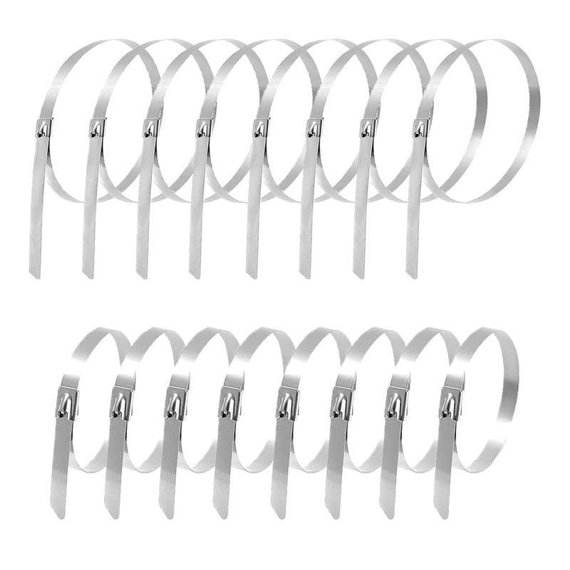 16Pcs CV Boot Clamp Stainless Steel Universal Adjustable AXLE CV Joint Boot Crimp Clamp Kit Stainless Steel Drive Shaft (8pcs Small+ 8pcs Large)