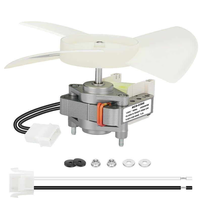 BCD-0388 Ceiling Exhaust Fan Motor and Blade Combo – Quiet 1.0 Sones, 50 CFM High Airflow Replacement for Mobile Home Bathroom Exhaust Fan – Compatible with V2262-50, V2244-50, V2245-50 Models