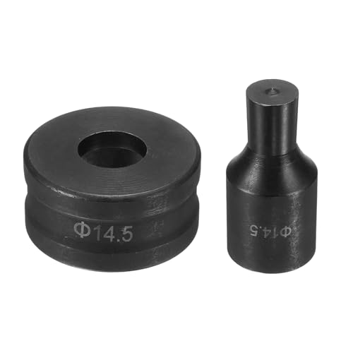 HARFINGTON Hydraulic Hole Punch Die Φ14.5mm Round Hole 40Cr Steel Electric Punching Kit for CH70 Electric Punching Machine, Black