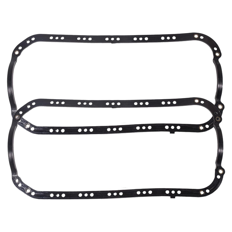 2 Pcs OS30690R Engine Oil Pan Gasket Set | Compatible with Honda Civic 1996-2005 & del Sol 1996-1997, Fits 1.6L D16Y7 & 1.7L D17A1 Engines | Replaces 11251-P2A-014, 11251-P01-004