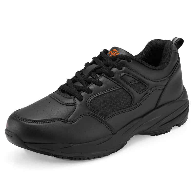 NINGO Non Slip Work Shoes for Men, Slip Resistant Mens Work Shoes, Water & Oil Resistant Kitchen Shoes for Men, Lace-Up Lightweight Work Sneakers for Chef, Restaurant, Warehouses 10