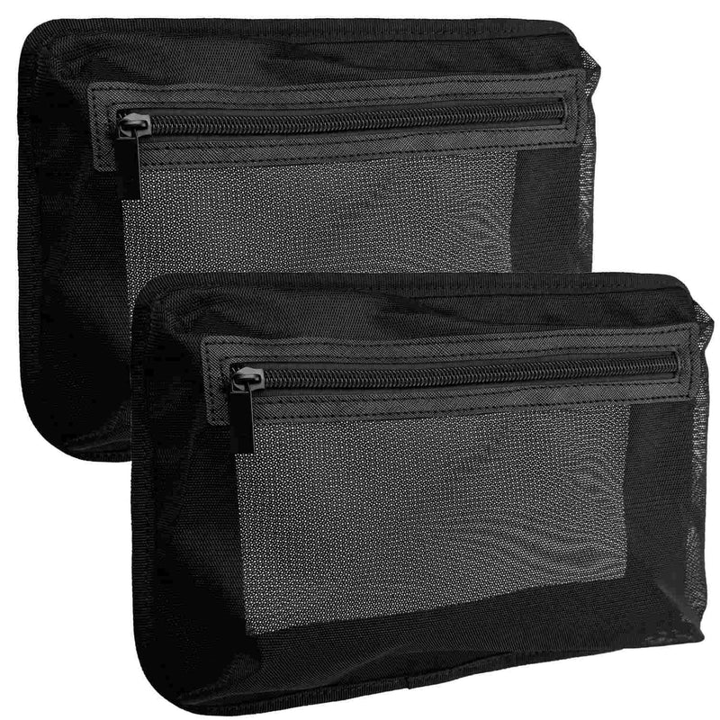 2PC Self-Adhesive Boat Organizer Mesh Bag (10"x7") – Dry Mount Pouch with Waterproof Adhesive Backing for Tools & Gear | Sticks Securely to Wet Surfaces, Easy Removal 2PC