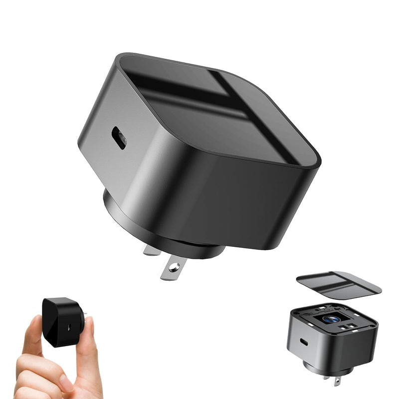 LIZVIE USB Charger Hidden Camera, 1080P WiFi Spy Cam with Motion Detection, App Remote View, Night Vision, Ideal for Home, Office, Indoor or Outdoor Security